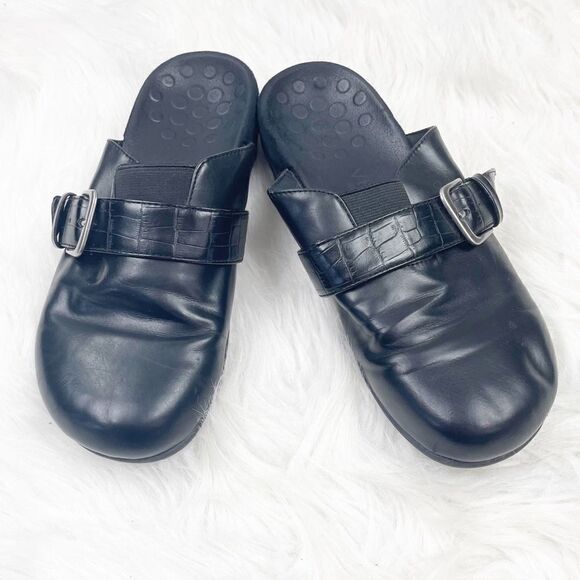 Vionic Marta Buckle Vegan Leather Slip-On Clog - Picture 1 of 7